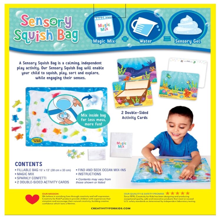 Creativity for Kids Sensory Squish Bag | Ocean Adventure