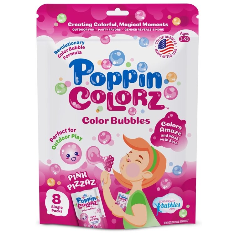 South Beach Bubbles PoppinColorz Pink Pizzazz Bubbles
