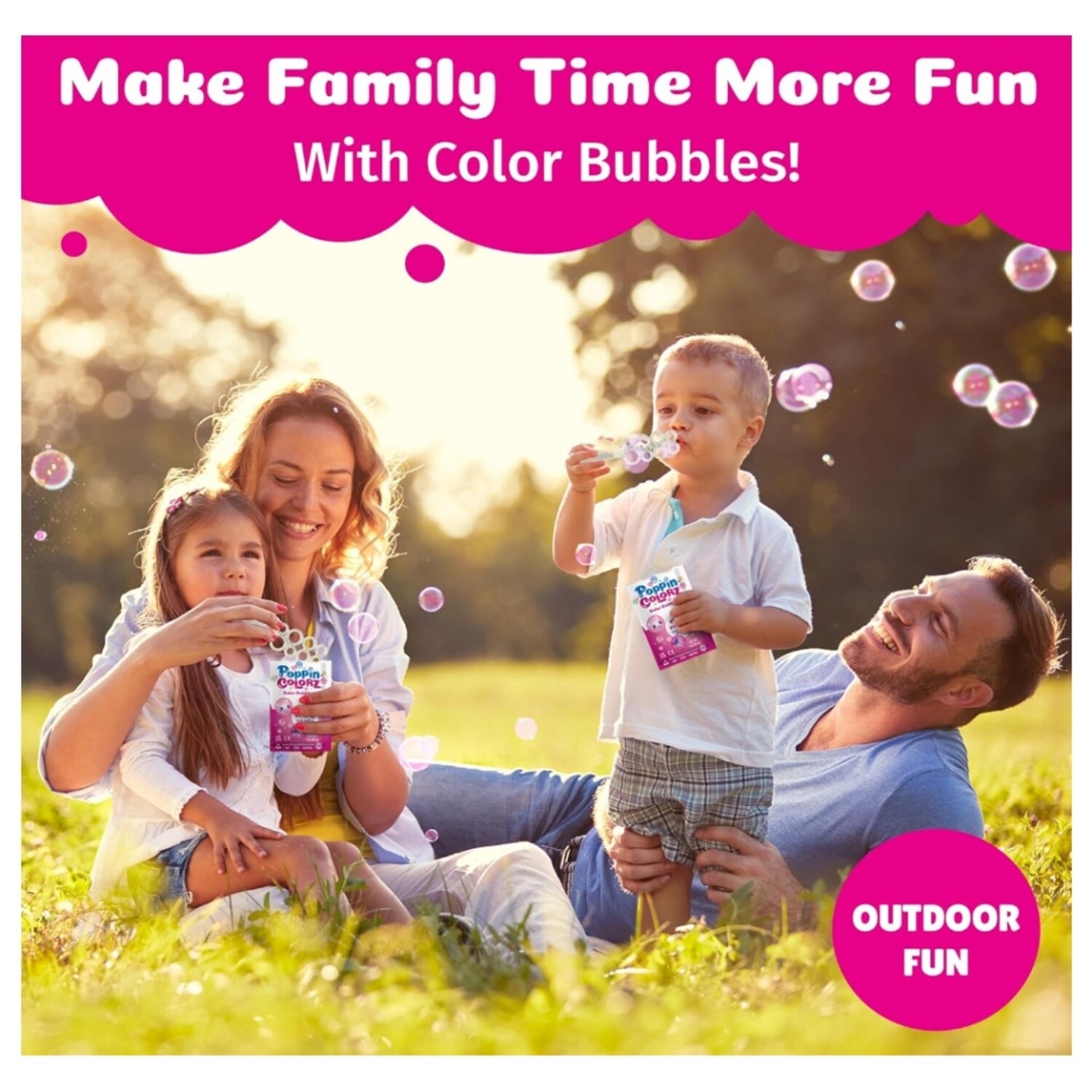 Whimzy | South Beach Bubbles | PoppinColorz Pink Pizzazz Bubbles