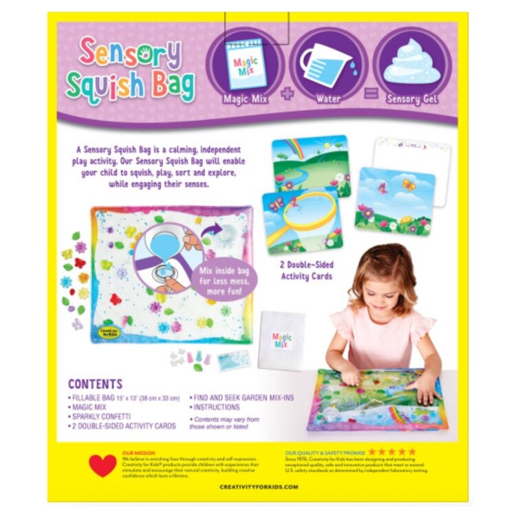 Creativity for Kids Sensory Squish Bag | Butterfly Garden