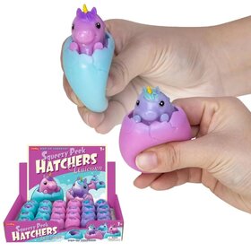 Schylling Squeezy Peek Hatcher | Unicorn