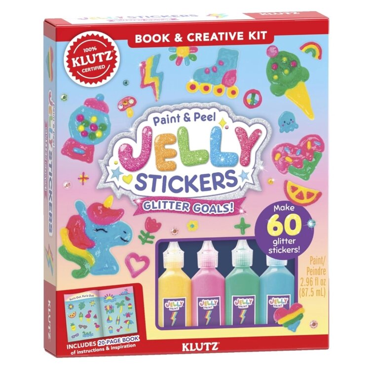 Klutz Paint & Peel Jelly Stickers: Glitter Goals