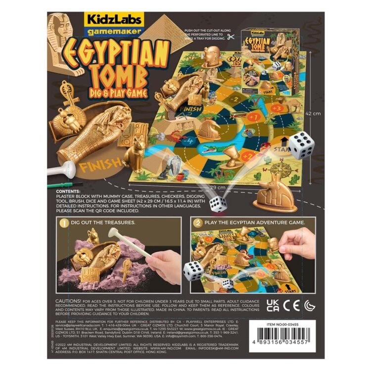 Toy Network Kidzlabs | Egyptian Tomb Dig & Play Game