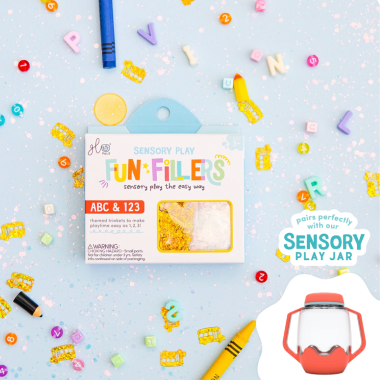 Glo Pals Sensory Jar Filler Pack | ABC & 123
