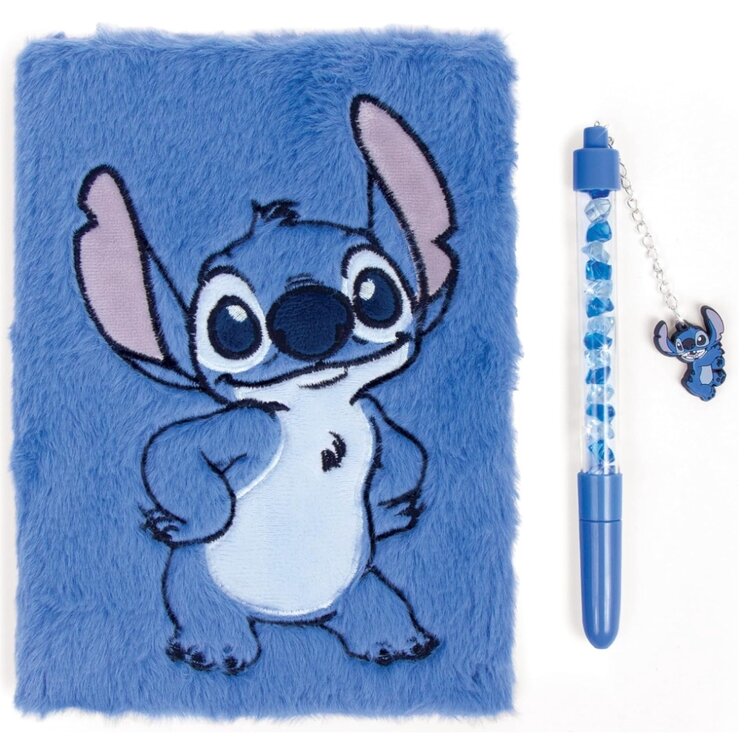 Make It Real Disney's Stitch Fuzzy Journal & Pen