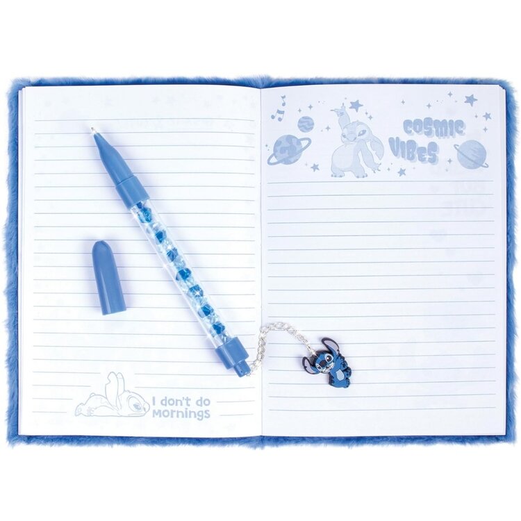 Make It Real Disney's Stitch Fuzzy Journal & Pen