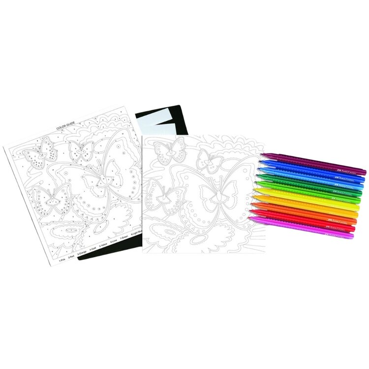 Faber-Castell Color By Number | Bloomin' Butterflies