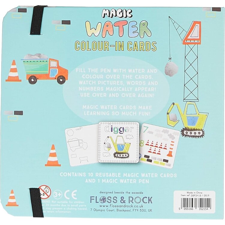 Floss & Rock Construction Water Pen and Cards
