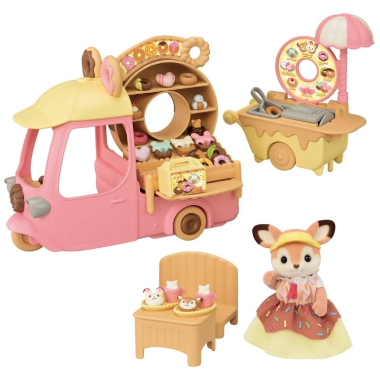 Calico Critters Dip Dip Donuts Wagon