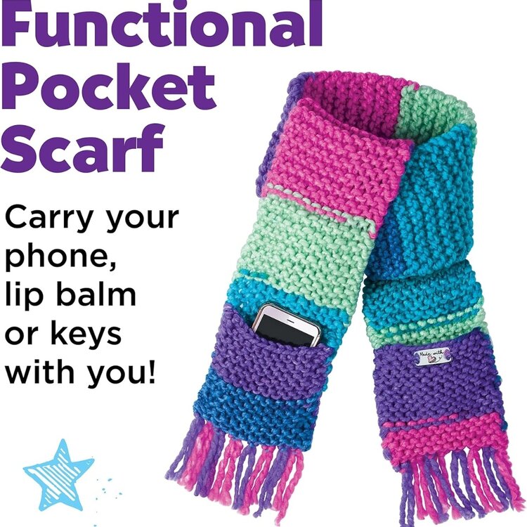 Creativity for Kids Learn to Knit Pocket Scarf