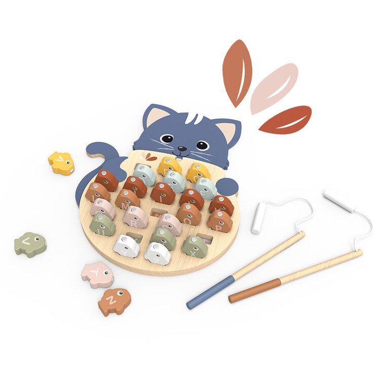 Speedy Monkey Fishing Game Alphabet