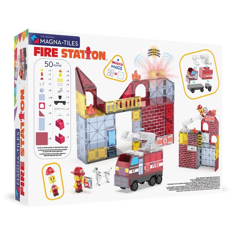 Magna-Tiles Fire Station