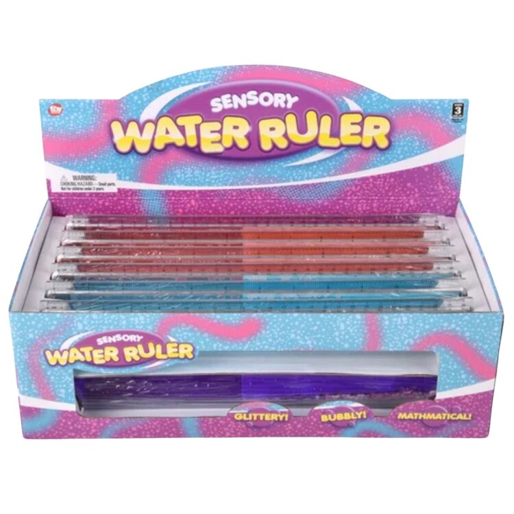 Toy Network 12" Sensory Water Glitter Ruler