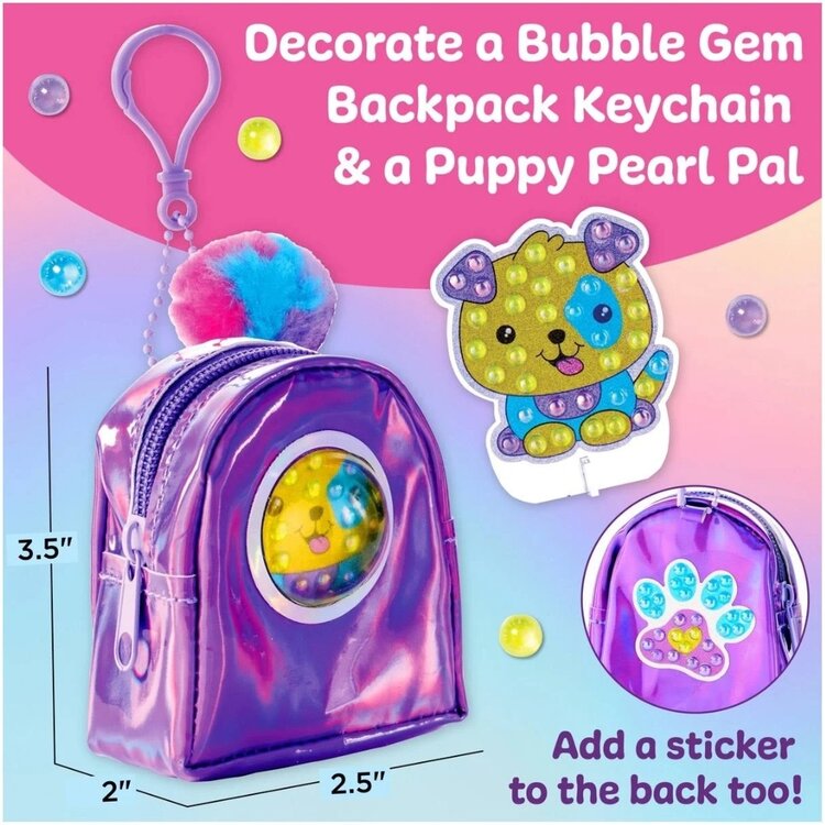 Creativity for Kids Bubble Gems | Key Chain Puppy Dog