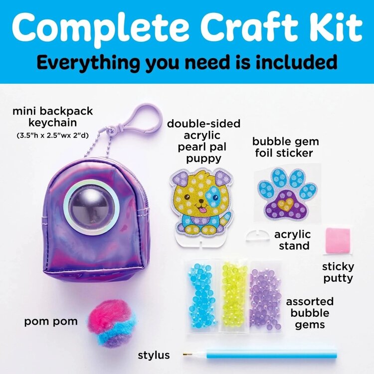 Creativity for Kids Bubble Gems | Key Chain Puppy Dog