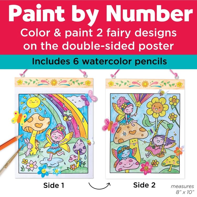 Faber-Castell Paint by Number | Fairy Friends Wall Art