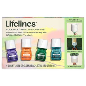 Lifelines ClickWick Refills | Discovery, 4 Pk