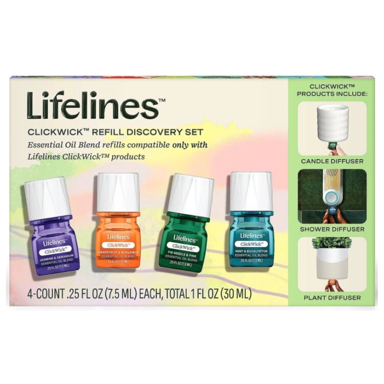 Lifelines ClickWick Refills | Discovery, 4 Pk