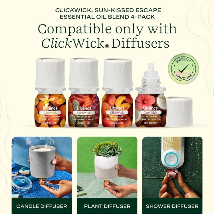 Lifelines ClickWick Refills | Discovery, 4 Pk