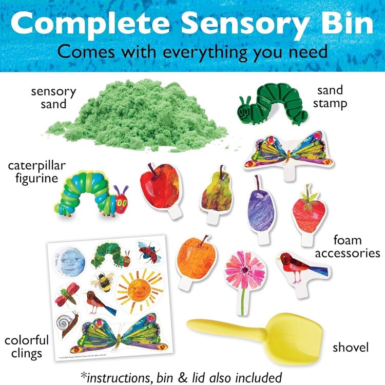 Creativity for Kids Sensory Bin | The Very Hungry Caterpillar