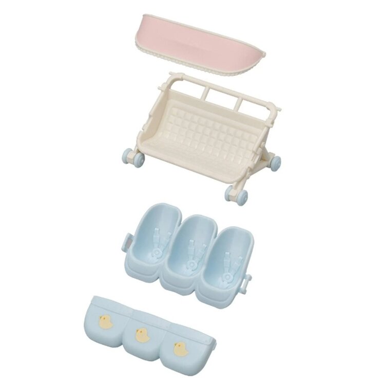 Calico Critters Triplets | Stroller