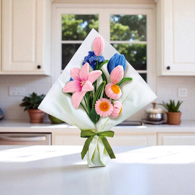 Hands Craft Chenille  Bouquet Kit | Mix 4