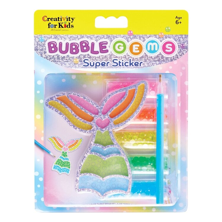 Creativity for Kids Bubble Gems | Super Sticker Mermaid
