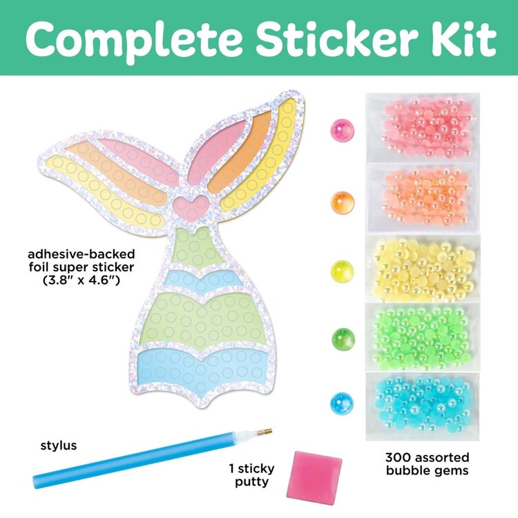 Creativity for Kids Bubble Gems | Super Sticker Mermaid