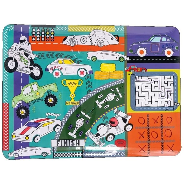 Floss & Rock Cars Colouring Fun & Games Mat