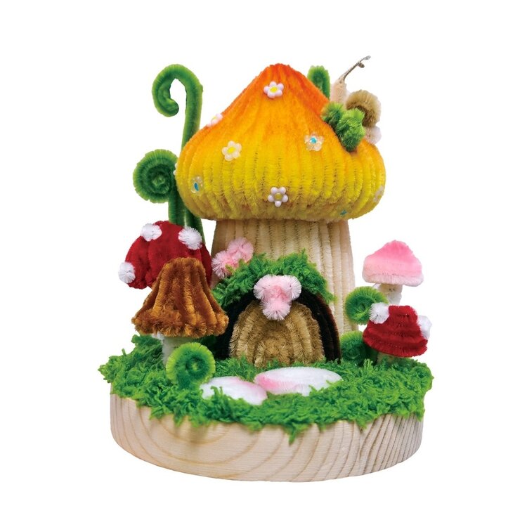 Hands Craft Chenille Mushroom House Kit