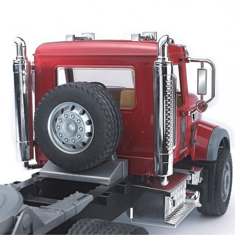 Bruder MACK | Granite Truck w Low Loader and JCB Backhoe Loader