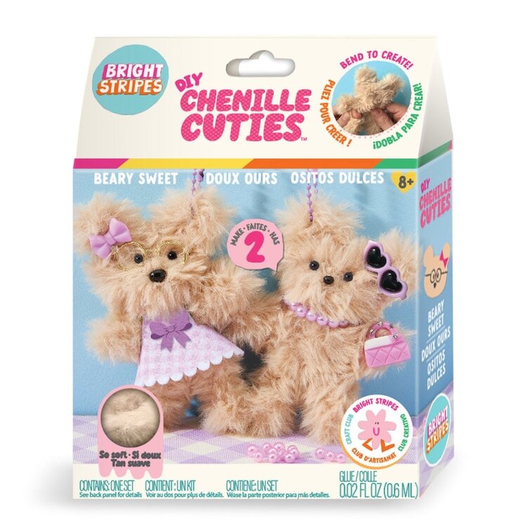 Bright Stripes DIY Chenille Cuties- Beary Sweet