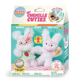 Bright Stripes DIY Chenille Cuties- Bunny Babes