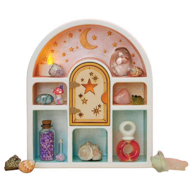 Bright Stripes Wish*Craft Paint A Curio Shelf