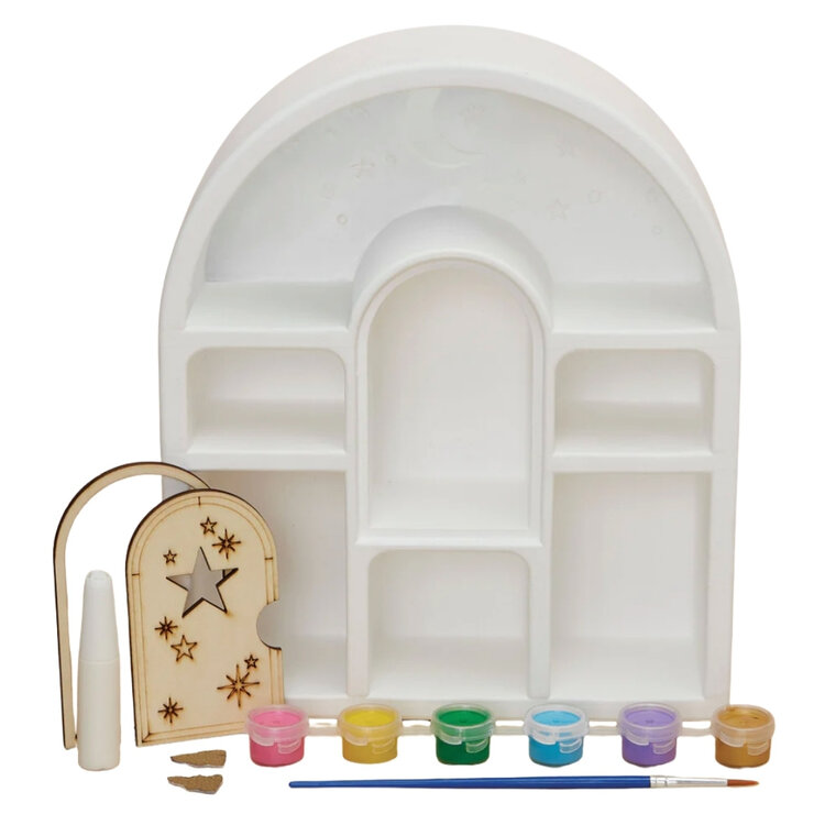 Bright Stripes Wish*Craft Paint A Curio Shelf