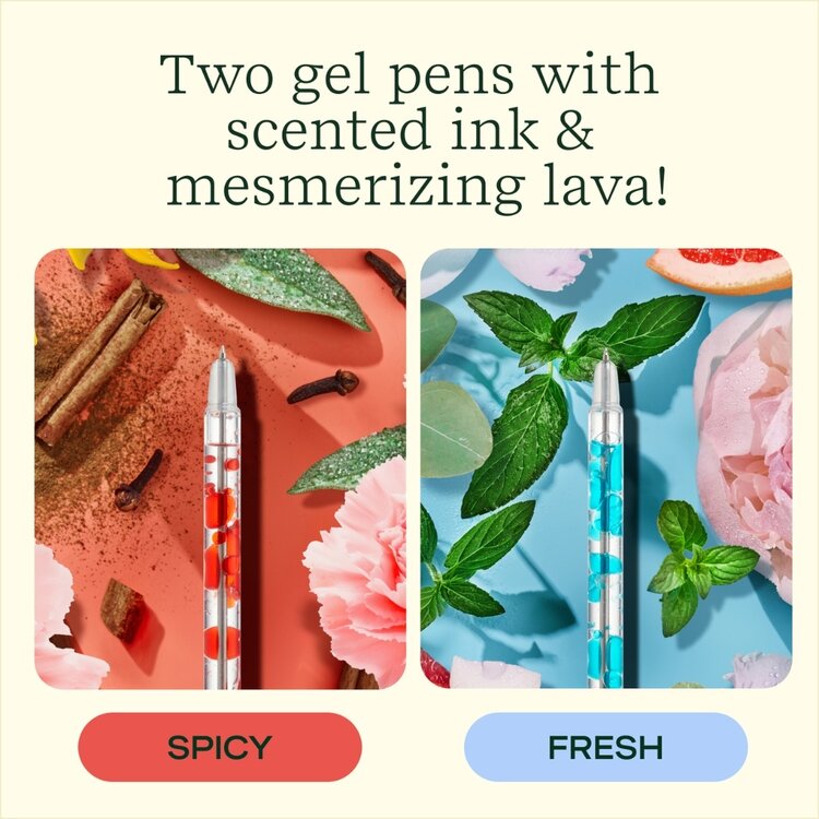 Lifelines Scented Lava Pen Set | 2-Pk (Blue/Red)