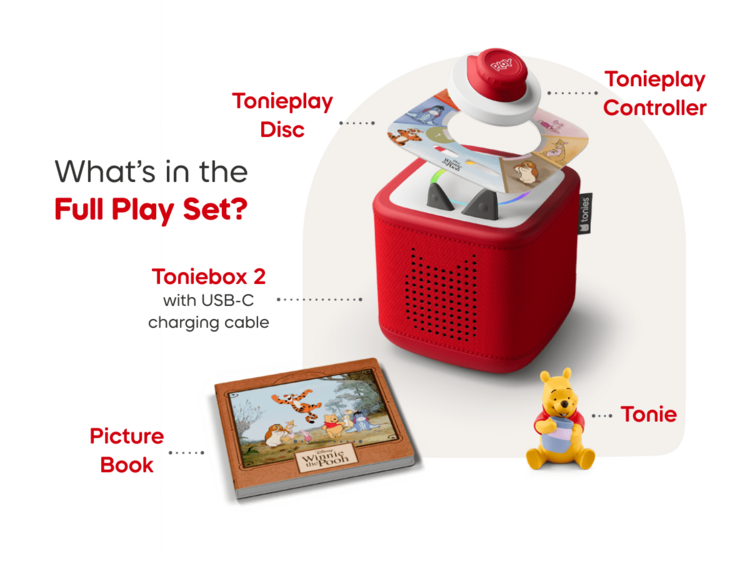 Tonies TonieBox 2 Play Set | Winnie the Pooh