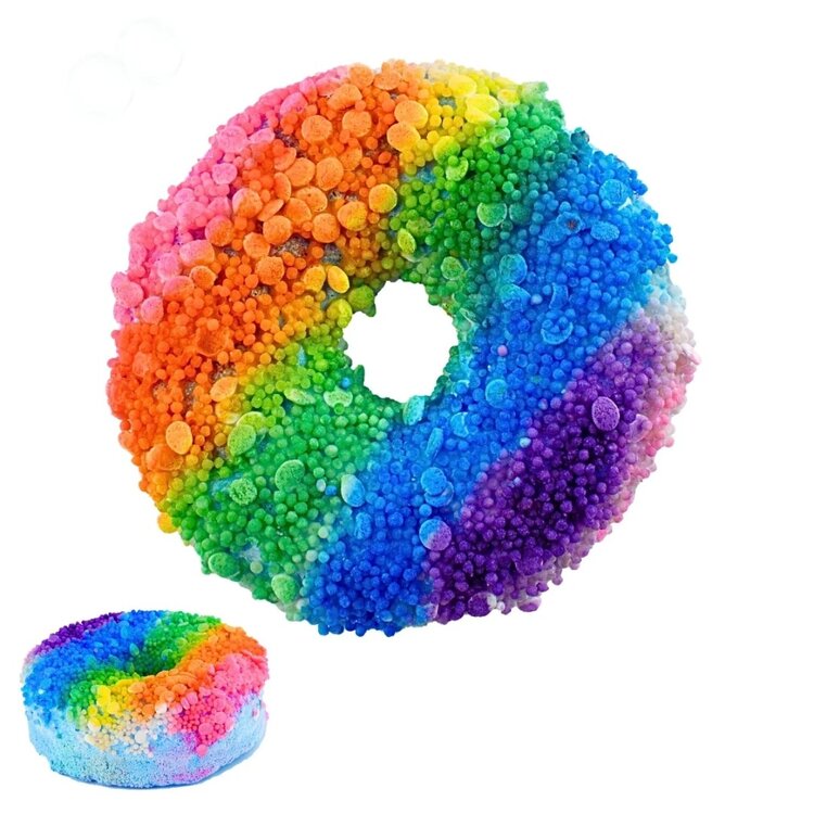 garb2ART Donut Bath Bomb | Rainbow (Airbrush)