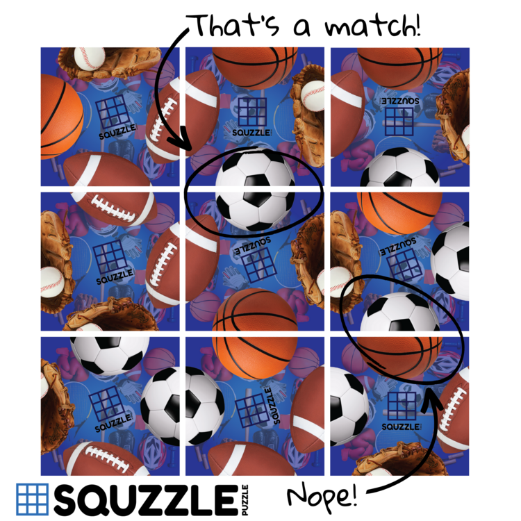 Fun Squared Squizzle Puzzle | Sports