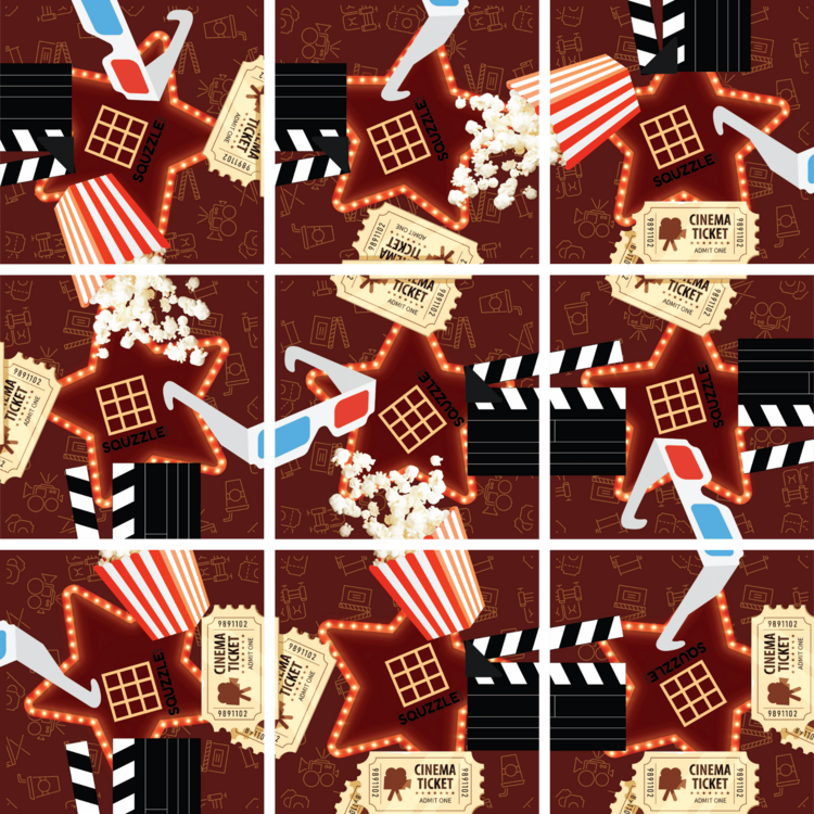 Fun Squared Squizzle Puzzle | Movie Time