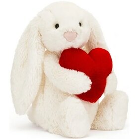 Jellycat Bashful Bunny | Red Love Heart