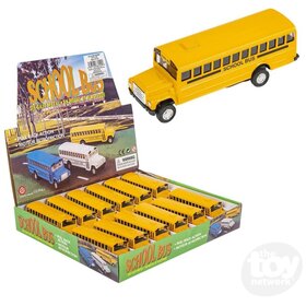 Toy Network 5" Diecast Pull Back School Bus