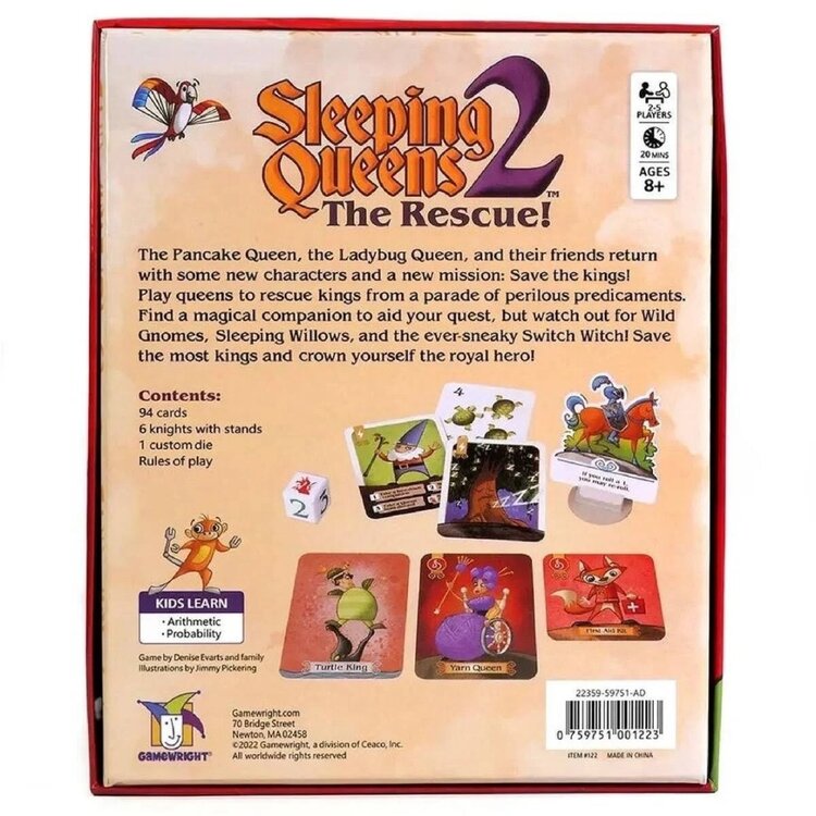 Gamewright Sleeping Queens 2, The Rescue!