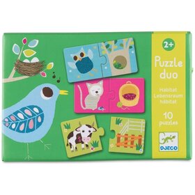 DJECO Puzzle Duo Habitat