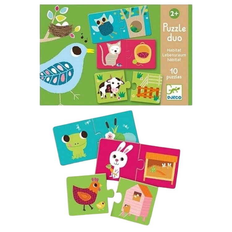 DJECO Puzzle Duo Habitat