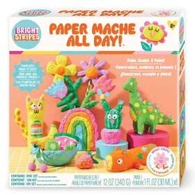 Bright Stripes Paper Mache All Day