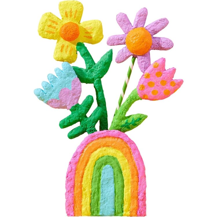 Bright Stripes Paper Mache All Day