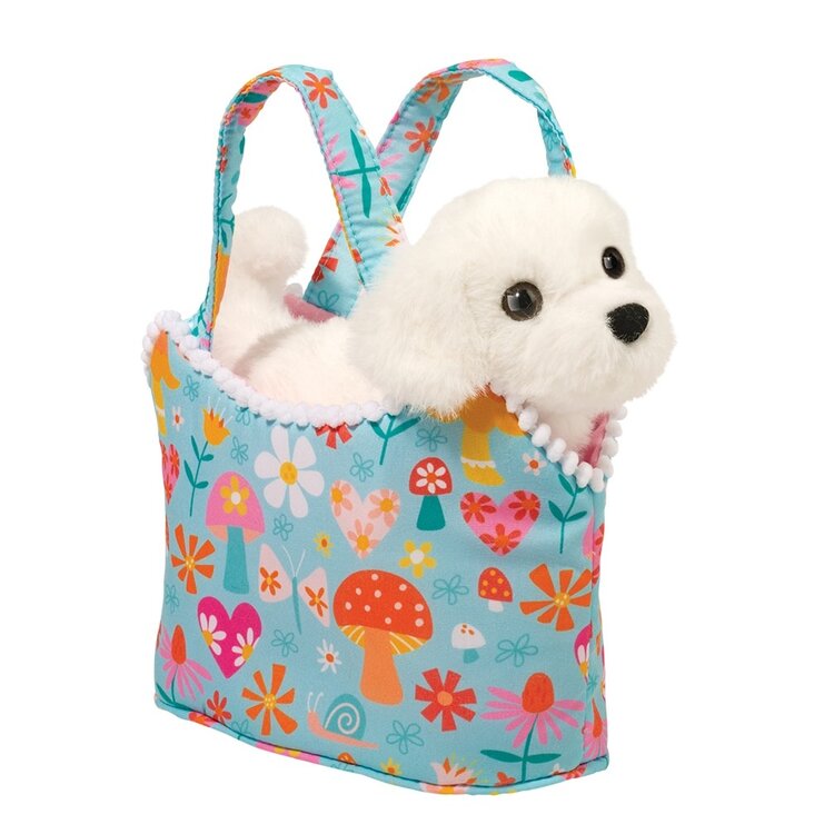 Douglas Toys Sassy Sak | Retro Chic Bichon