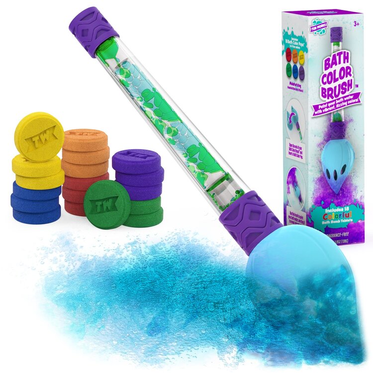 Tub Works Bath Color Brush | Kids Bath Bomb Set