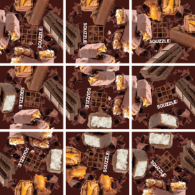 Fun Squared Squzzle Puzzle | Chocolate Bars